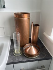 Copper rain Gauge Monitor Glass Tube Some Age