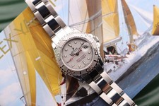 Rolex Yacht-Master 29 Steel Platinum Ladies Watch Ref. 169622 Silver Dial (2007)