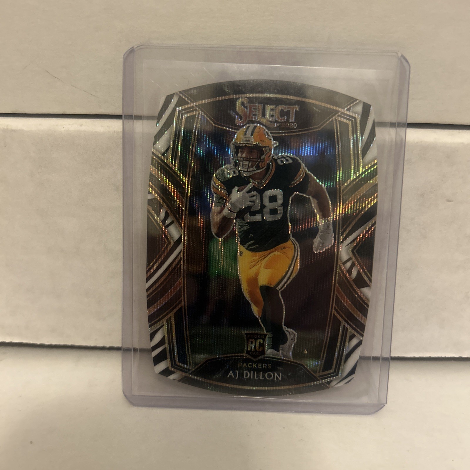 2020 Panini Select AJ Dillon #265 RC Zebra Die-Cut GB!