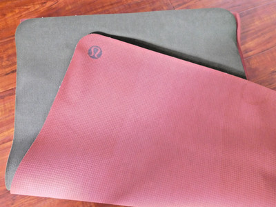 Lululemon Yoga The Mat 5mm FSC  Certified Rubber Sold Out Green/Orange nonslip
