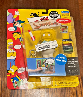 The Simpsons World of Springfield Interactive Figure Ralph Wiggum Series 4 New