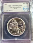 ICG Paul Revere's Ride 1/2 Troy Oz .999 BU Fine Silver Round Coin