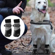  4pcs Dogs Booties Cat Medicine Feeding Waterproof Shoes Anti Scratch Paw Covers