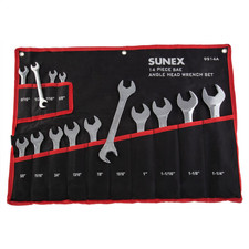 Sunex 9914a Sunex 14 Pc. Full Polish Sae Angle Head Wrench Set Sunex 9914a Sunex 14 Pc. Full Polish Sae Angle Head Wrench Set