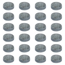 Billiard Pool Cue Tips, Pool Cue Tips Cow Leather 13mm 24 Pcs Grey