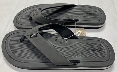 Air Balance Gray Sandals Flip Flops Men's Big Size 13 14 15 Surf Beach