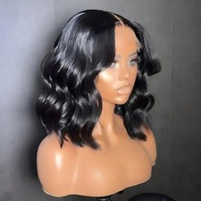 Short Bob Body Wave 13X6 Hd Lace Front Human Hair Wig Glueless Pre Plucked