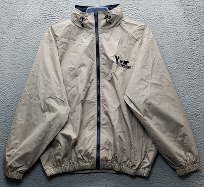 Beacon Point Rain Jacket Mens M Tan Mesh Lined Yellowstone Mock Neck Full Zip