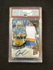 2023 Panini Spectra - Radiant Rookie Patch Signatures Quentin Johnston #RAD-QJO