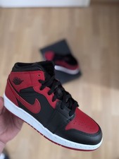 Nike Air Jordan 1 Mid GS Gym Red Black Womens Kids Trainers | EU 38 | BNIB