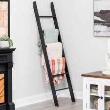 Blanket Ladder The Living Room  Bedroom 5ft 8 inch 6-Tier Wall Leaning Laminate