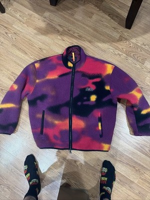 Nike Jordan Flight MVP Fleece Sherpa Wind Breaker Jacket Size L Loose Fit