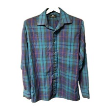Vintage Givenchy Plaid Button Up Shirt Size M