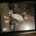 Joe Namath Signed Framed Football Photo, Original Autograph Collectible Display — photo 2