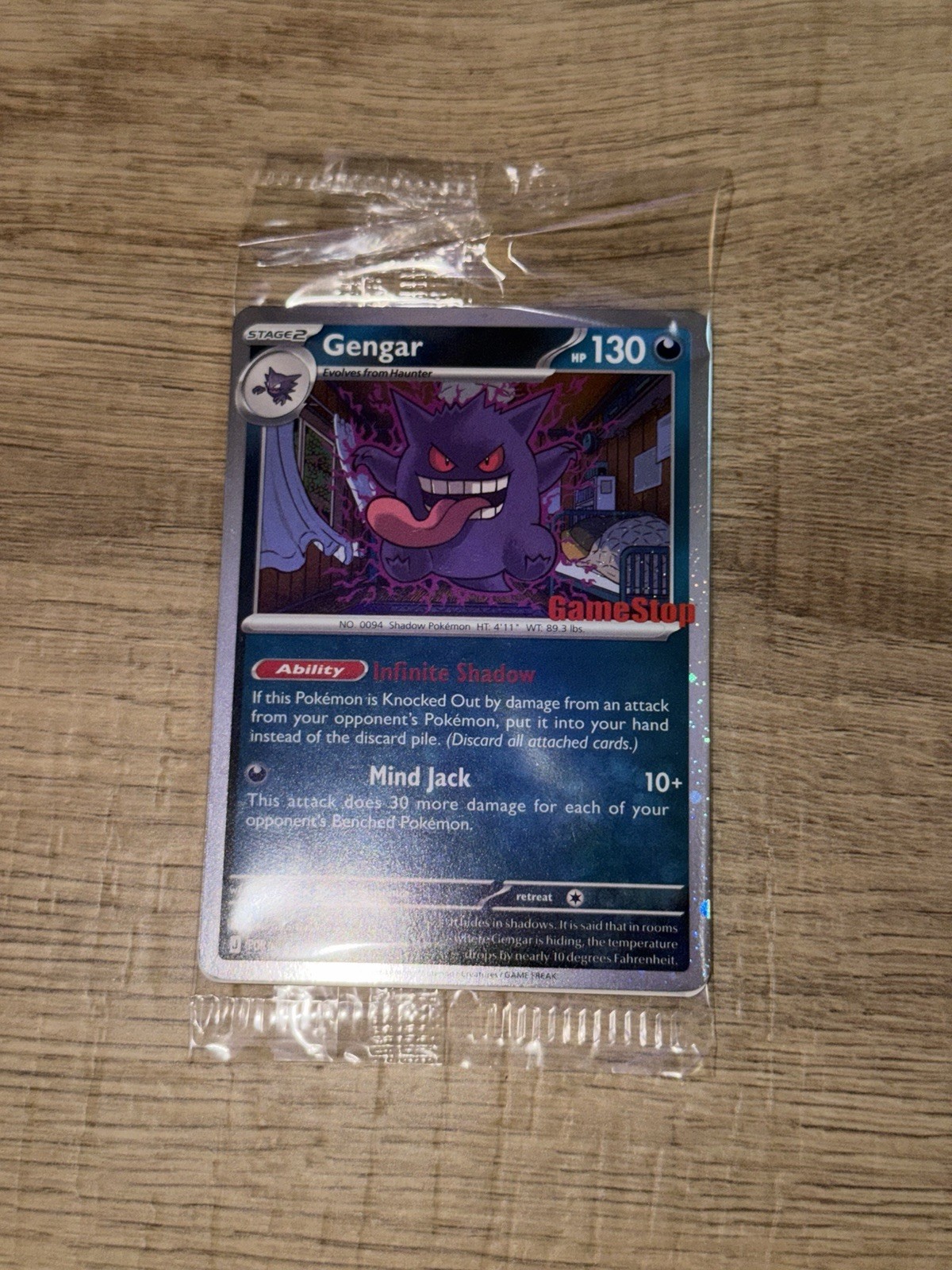 Pokémon Gengar Sealed GameStop Promo Holo Card Triple Swirl 050/088 PSA 10  