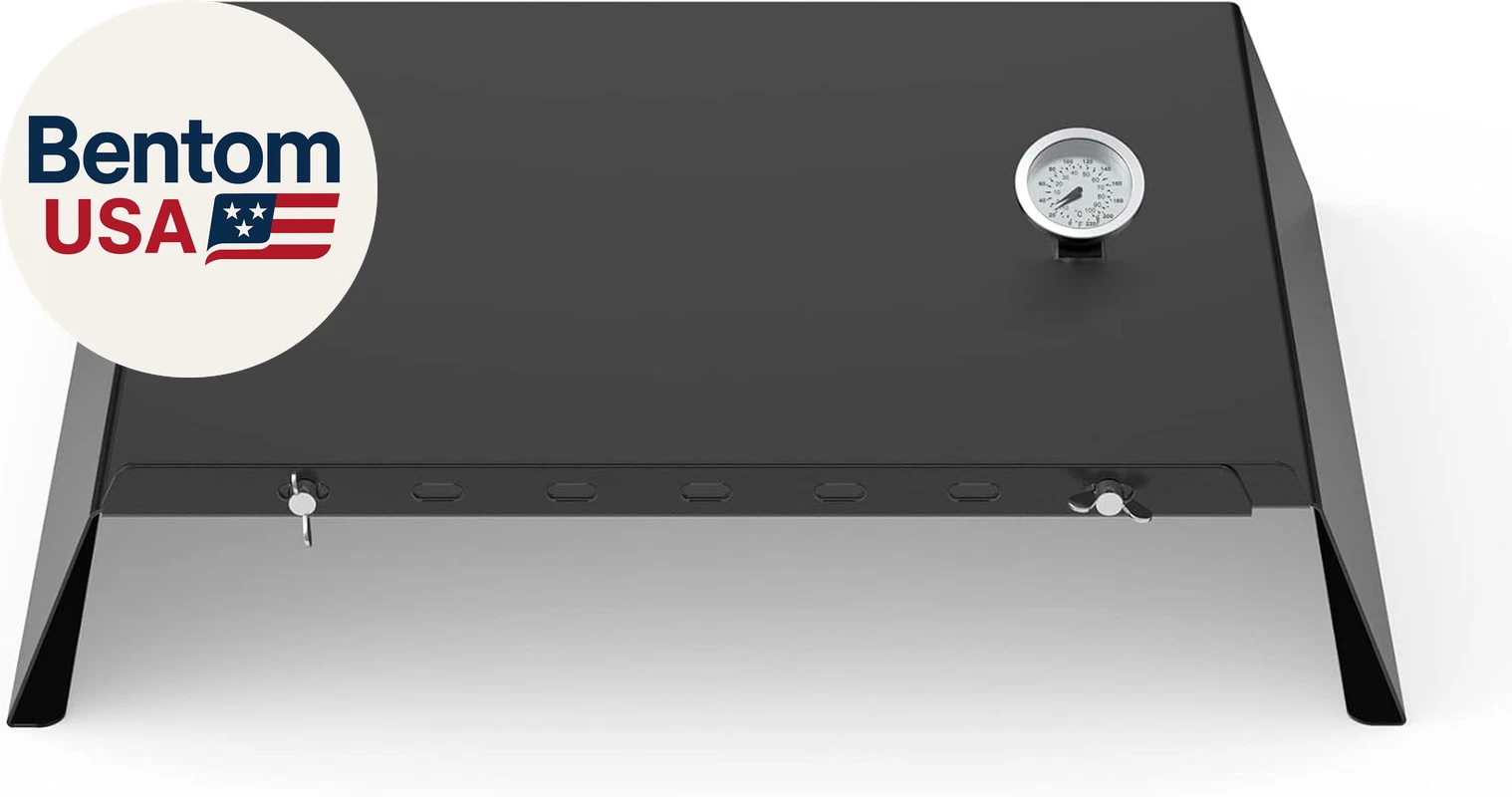 Universal Metal Pizza Oven Kit with 20-30 Inch Adjustable Width, Grill Top Pizza