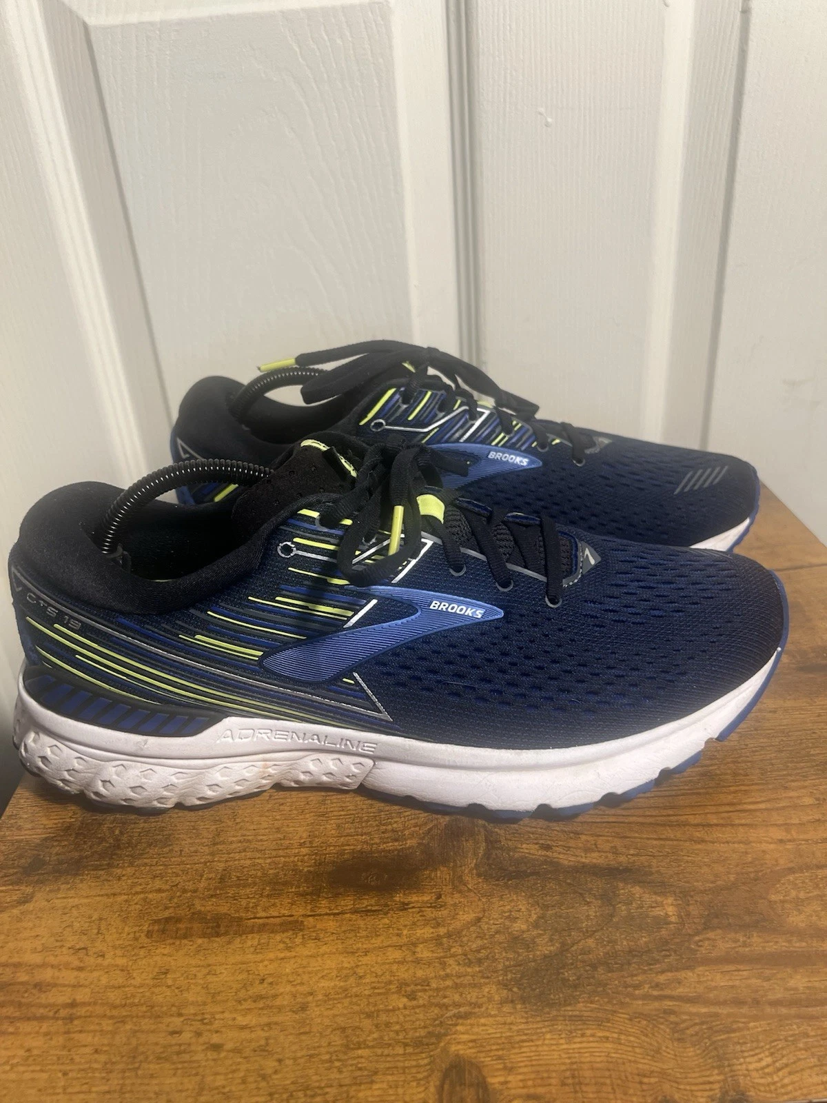 Brooks Mens GTS 19 1102941D069 Blue Mesh Trail Running Shoes Sneakers -Size 11.5