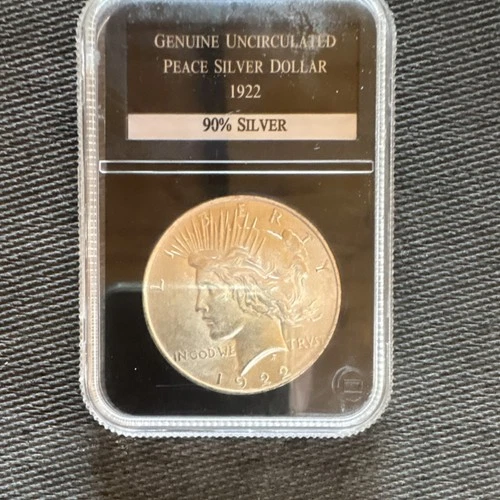 1922 Uncirculated Peace Silver Dollar $1 Coin 90% Silver Uncertified