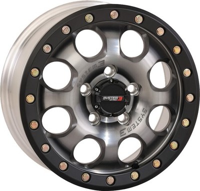 SYSTEM 3 SB-7 Beadlock Wheels Titanium 15S3-7644