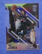 2020-21 Panini Donruss Elite #142 Tre Jones Spurs RC Die-Cut Aspirations /33