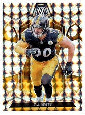 2025 Panini Mosaic - T.J. Watt - Mosaic Silver Prizm No.188