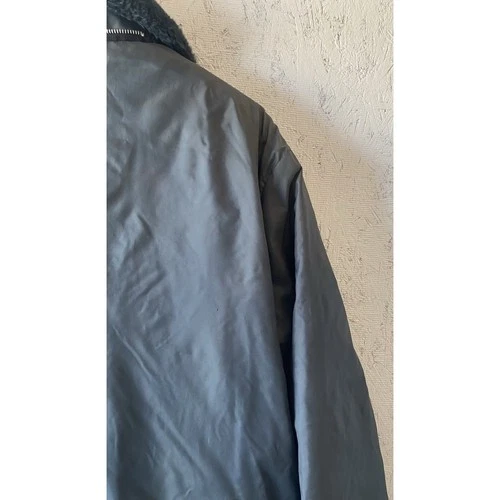 VTG Timber King Waist Flight Jacket Navy Mens Large Rare!! FREE SHIPPING image 20