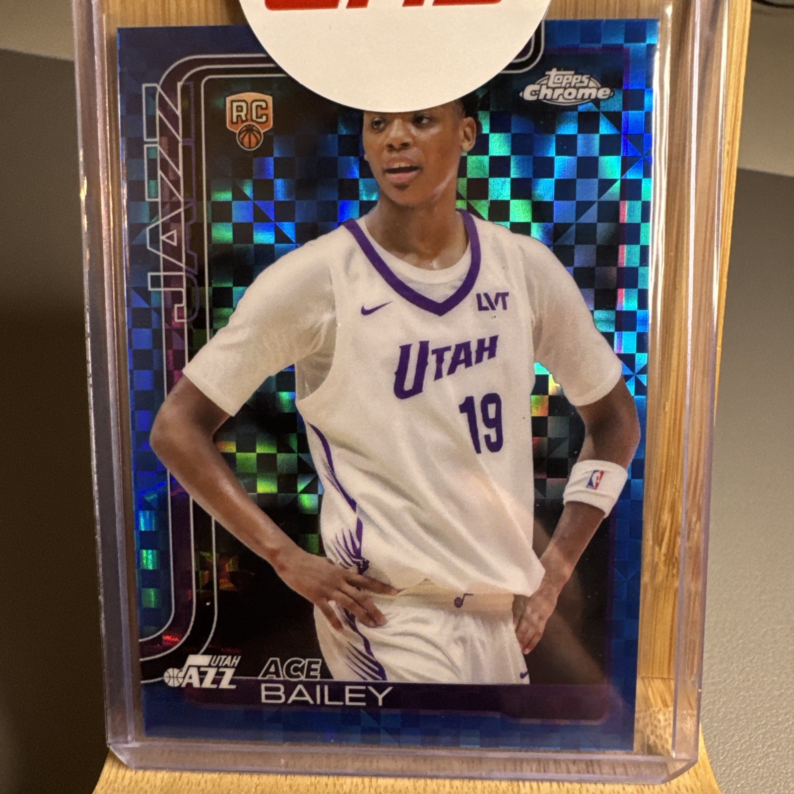 2025-26 Topps Chrome Basketball Ace Bailey #255 Blue X-Fractor Rookie RC SEALED