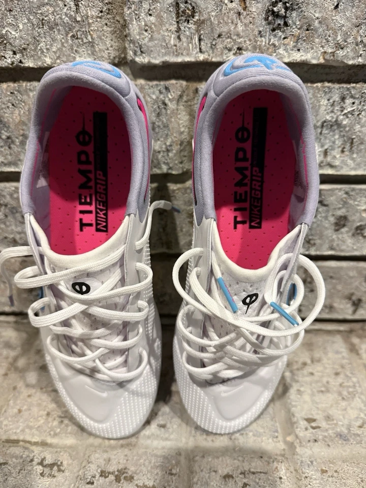 Nike Tiempo Legend 9 Elite SG AC Blast Men’s Soccer Cleats Low Top Lace Up White - Image 3 of 3