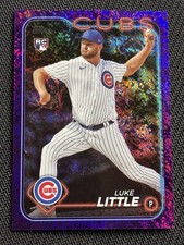 2024 Topps Series 2 Luke Little RC Purple Foil /799 Rookie Chicago Cubs