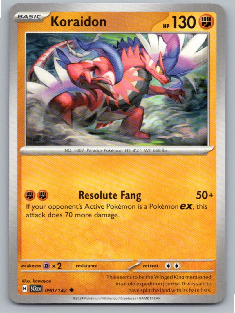 2024 POKEMON KORAIDON STELLAR CROWN 90/142 UNCOMMON NM A41434 FREE S&H