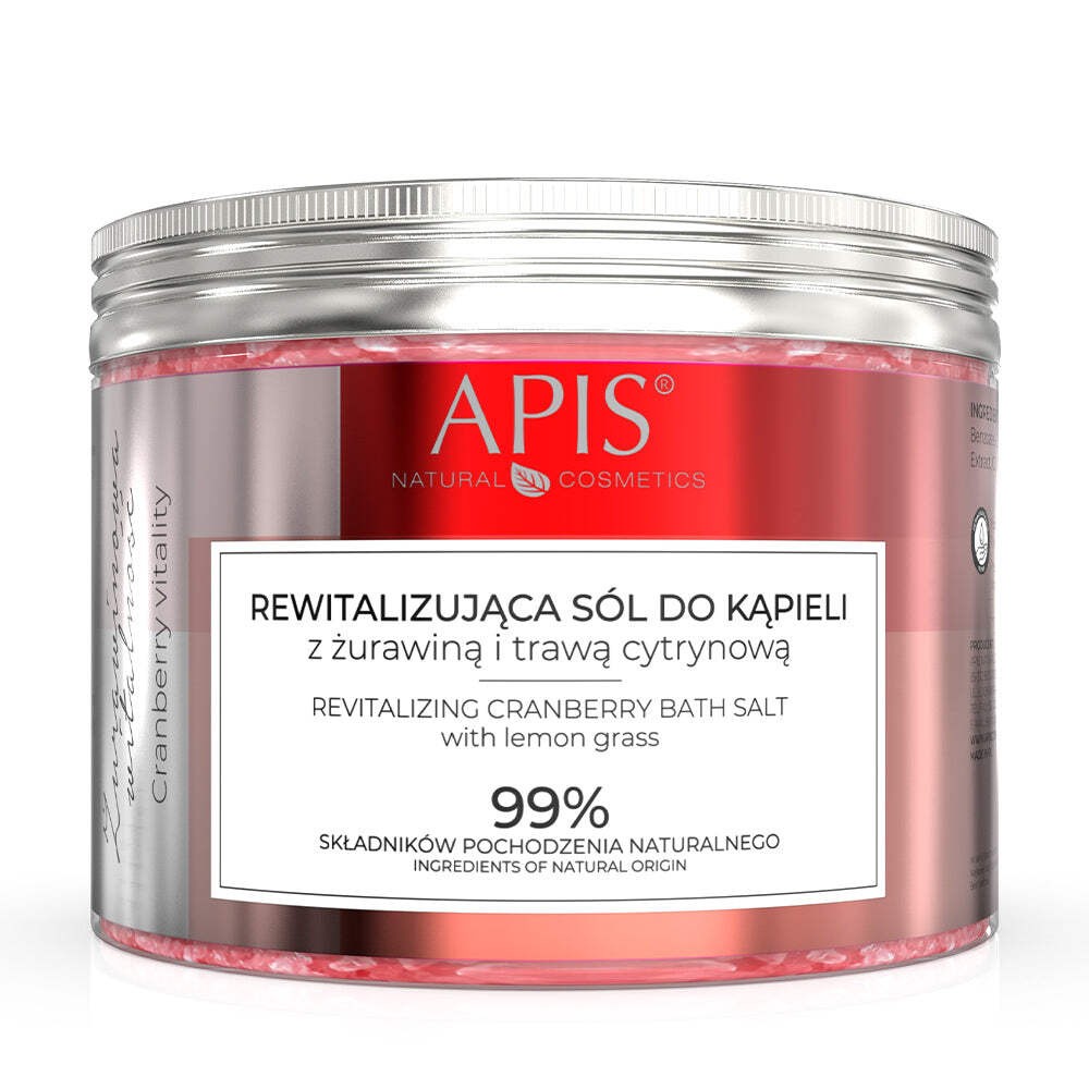 Apis CRANBERRY VITALITY Revitalising Bath Salt with Cranberry and Lemongrass | 6