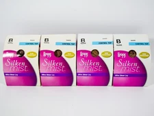 4 L'eggs Silken Mist Control Top Ulra Sheer Pantyhose NUDE Size B (Medium)