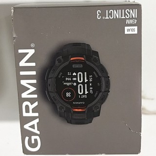 Garmin Instinct 3 Solar 45mm Gray (GPS) w/ Black Silicone Band Very Good