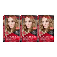 Revlon ColorSilk Beautiful Hair Color - 61 Dark Blonde Pack of 3 