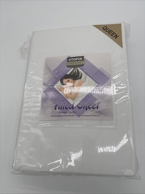 Utopia Bedding Brushed Microfiber Fitted Sheet,Size Queen, Brand New Sealed