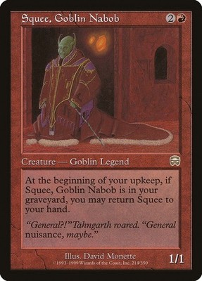 MTG Squee, Goblin Nabob Mercadian Masques Magic the Gathering