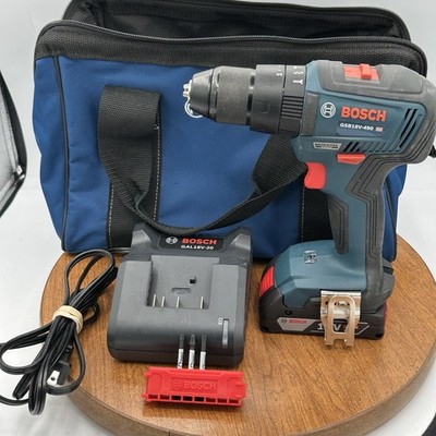 Bosch GSB18V-490 18V Brushless Cordless 1/2'' Hammer Drill/Driver Bag Battery Cha