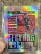 2020-21 Hoops Rui Hachimura Future Legends of the Game #/199 Wizards Silver Holo