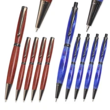 Fancy Pen and Pencil Kit Combo Set - Gun Metal, 10 Pack, Legacy Woodturning