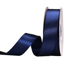 Navy Blue Double Face Satin Ribbon - 1 Inch 25 Yards for Gift Package Wrappin...