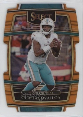 2021 Panini Select Concourse Orange Prizm Die-Cut /249 Tua Tagovailoa #22 1j5e