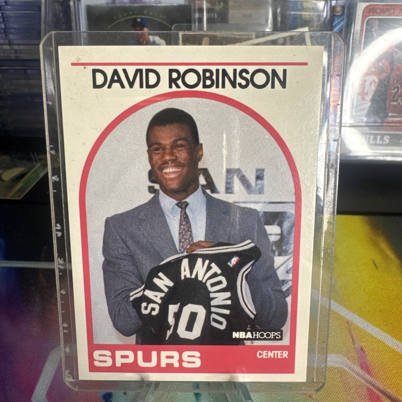 1989 Hoops Basketball David Robinson San Antonio Spurs Rookie Card #138