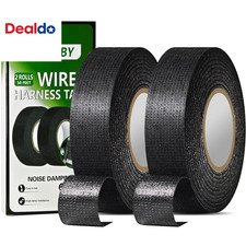 2 Rolls High Temp Wire Harness Tape 100FT Total Oem-Grade Automotive Cloth F
