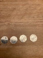 2011 Olympic 50ps Circulated Set of 4 Coins Set K