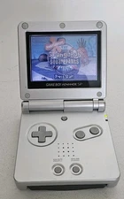 Nintendo Game Boy Advance SP (GBA SP) AGS-001 Silver with Spongebob Game