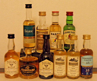 Knappogue Castle Teeling Jameson Power Paddy 10 x  Irish Whiskey Mini