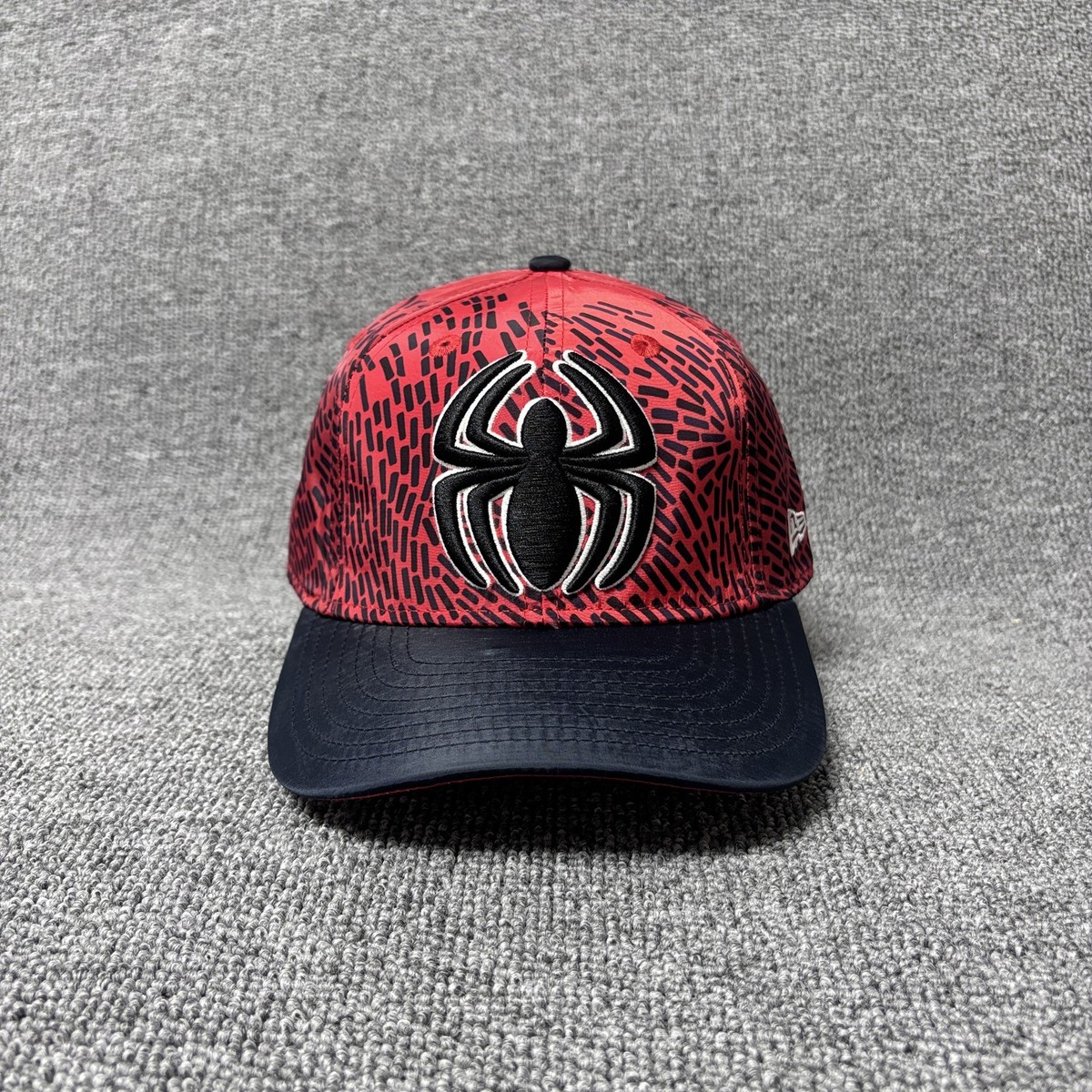 New Era 9FORTY Marvel Spider-Man Allover Print Red Black Snapback Hat Cap