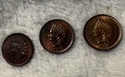 1903, 1907 , 1908 indian head penny Lot(x3) RB UNC Luster!!
