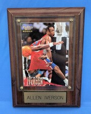 Fleer 96-97 Allen Iverson Rookie Card Framed Philadelphia 76ers