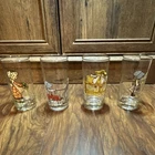 Vintage Lot Of 4 Holly Hobbie American Greetings Glass Tumblers 1960's - 1970's